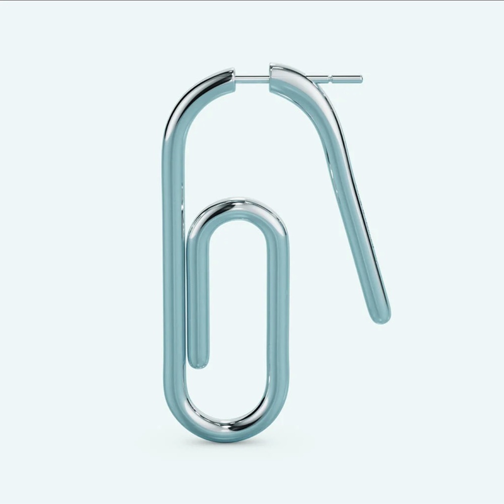 Studio Cult Paperclip Silver Earring